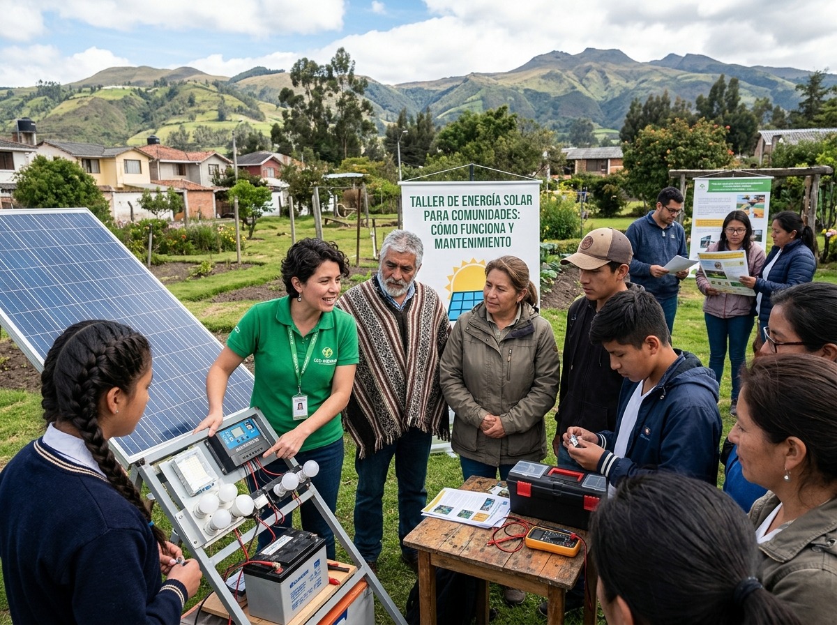 Planta de biogás con biodigestor y equipos de generación